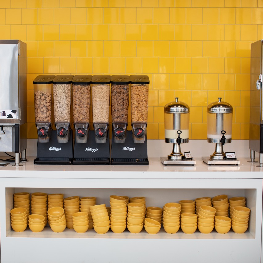 Cereal bar at Portola dining commons